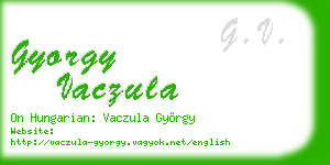 gyorgy vaczula business card